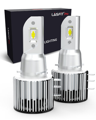 Lasfit H15 LED Bulbs High Beam DRL Headlights Halogen Replacement Super Bright