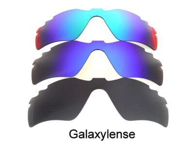 Galaxy Ersatzgläser Für Oakley Radar Path Belüftet Schwarz/Blau/Grün 3 Paar