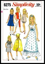 Simplicity 6275 SKIPPER 9" DOLL Pattern Copy