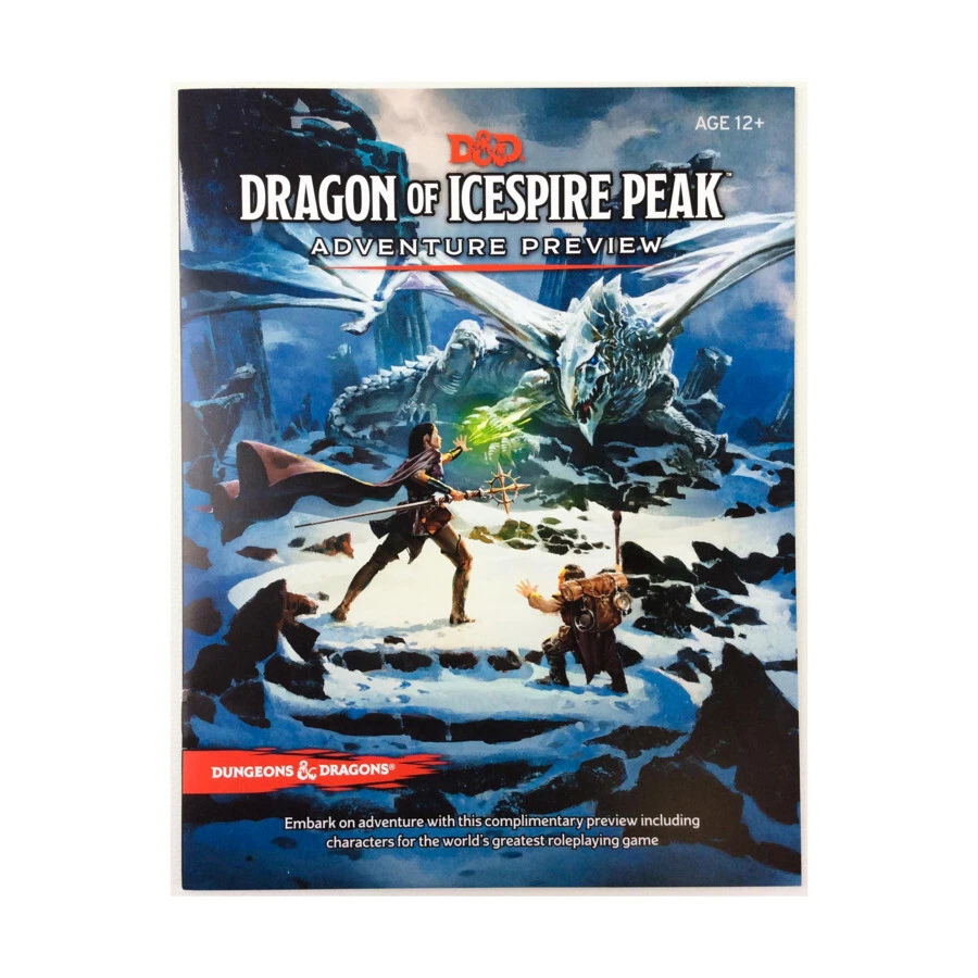 DUNGEONS & DRAGONS DRAGON OF ICESPIRE PEAK ADVENTURE PREVIEW book d&d dnd cny