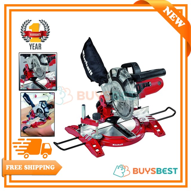 Einhell Uk Tc Ms 2112 Compound Mitre Saw With 5000 Rpm Cutting Speed 1600w Red