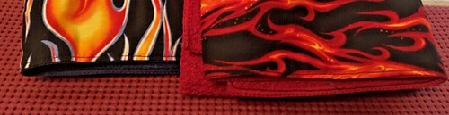 Set of 2 ~~~ Flames, Hand Towel 16" x 28" (Kitchen, Bathroom, Bar Cave) - Picture 9 of 9