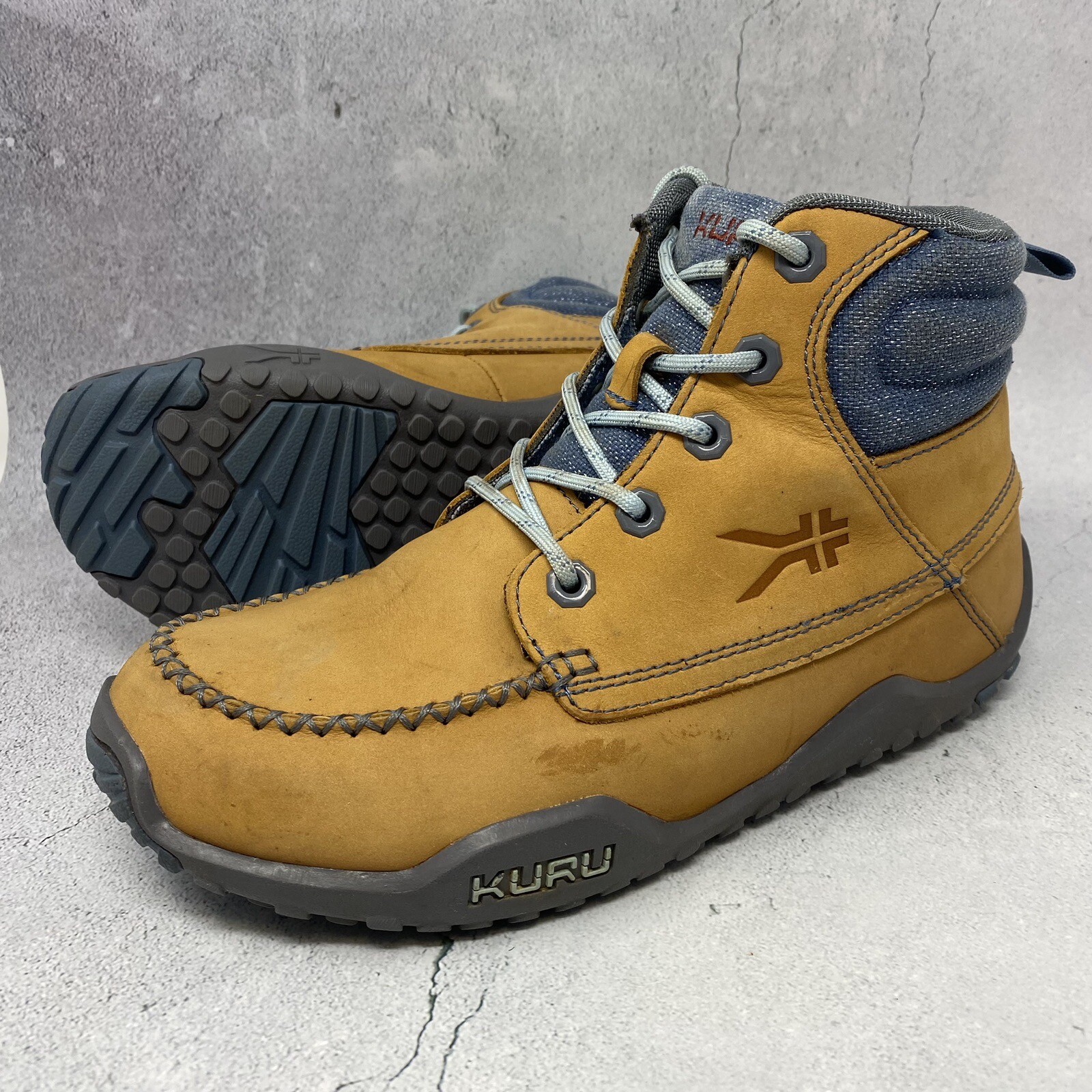 Kuru Quest Hiking Trail Ankle Boots Golden Wheat Leather Lace up Womens Sz 9 M eBay