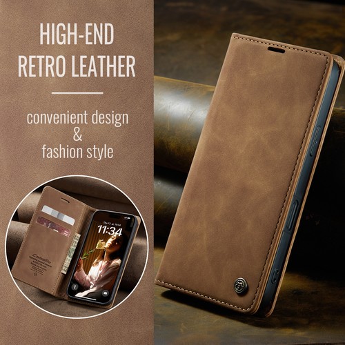 For iPhone 15 16 Pro Max 14 13 12 11 XS Magnetic Leather Wallet Case Flip Cover - Picture 5 of 22