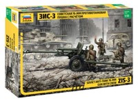 Zvezda 1/35 MilitÄRbausatz Zis 3 Kanone Anti Panzer Modellauto Statisch
