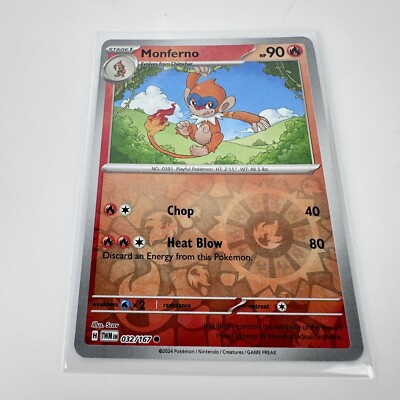 Monferno 032/167 Twilight Masquerade Reverse Holo Pokemon TCG NM