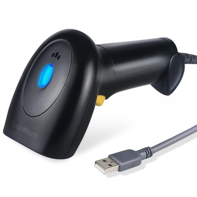 Handheld USB Barcode Scanner Wired 1D Bar Code Reader for Supermarket Conveni...