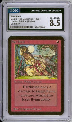 MAGIC THE GATHERING EARTHBIND ALPHA 1993 CGC 8.5 NM/MINT - 第 1/2 張圖片