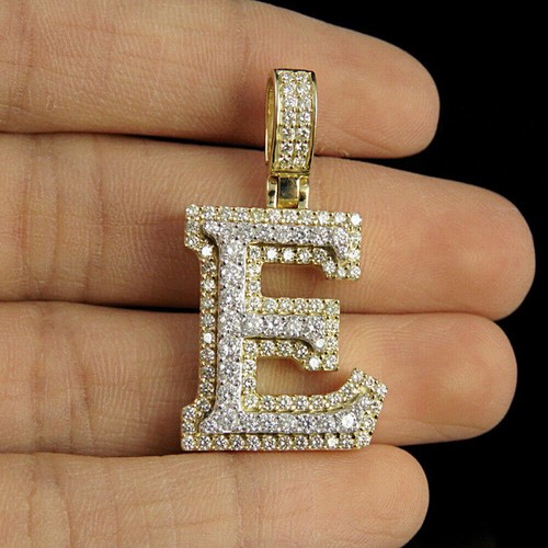 Letter Diamond Pendant Charm 