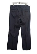 Vintage Circle S Navy Blue Polyester Pants Mens Size 35