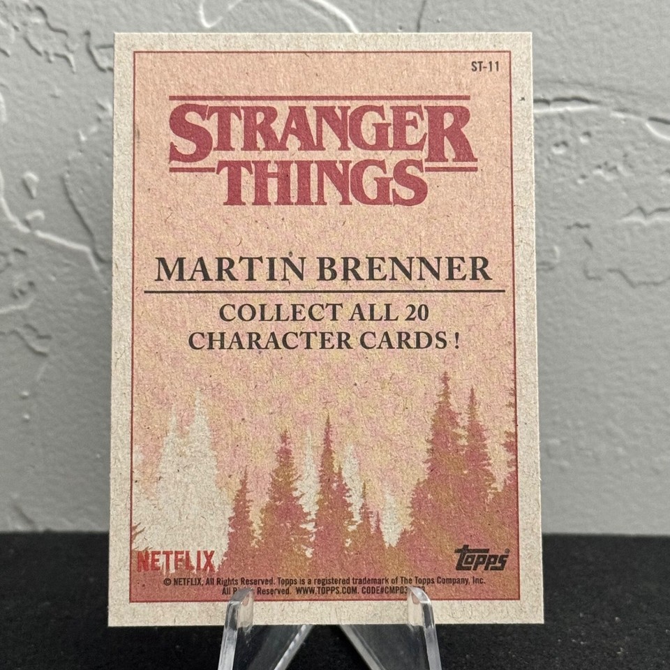 2018 Topps Stranger Things Season One Character Cards 1 -20 - COMPLETE ...
