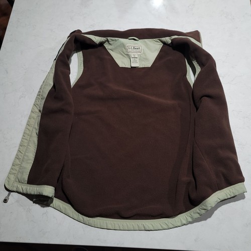 L.L. Bean Hunting Vest Fleece Lined Nylon Shell XL-Tall Beige Golf Fishing LL - Picture 2 of 7