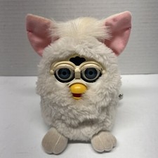 Furby Model 70-800 White "Snowball" Series 1 Electronic Furby Vintage 1998 Works