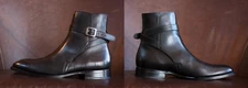 Handmade Men Brown leather Jodhpurs, Men dark brown ankle boots, Men ankle boots
