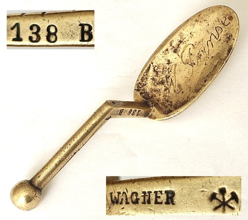 Rare Antique Bronze Spoon Ladle Um 1900 R860 - Picture 10 of 10