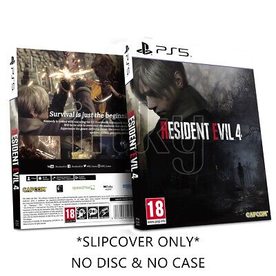 Resident Evil 4 Remake Custom Collectors Case PS5 Slip Cover Sleeve Only NO  GAME