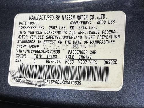 Used Body Control Module fits: 2012 Infiniti g37 Body Control BCM RH ki - Picture 6 of 7