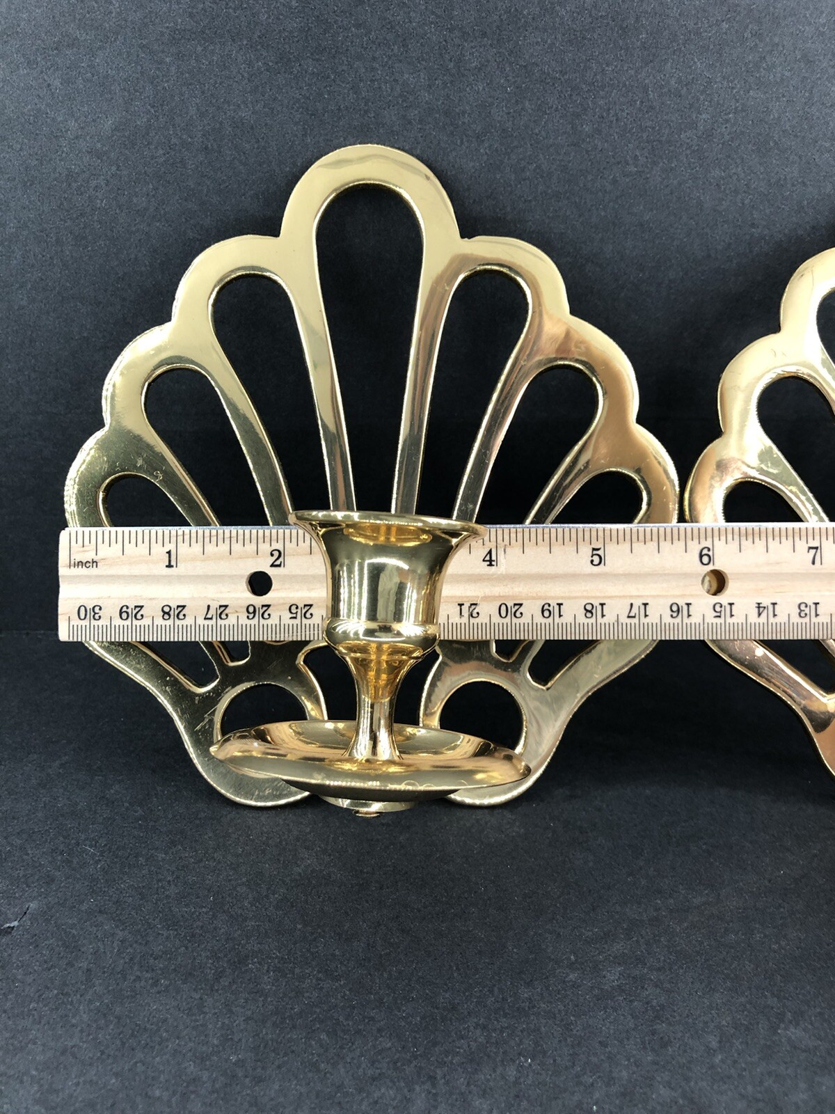 Set Of 2 Shell Candlestick Holder Wall Sconce Candle Holder