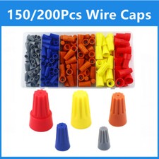 150/200pcs Electrical Wire Connectors Nuts Colorful Wire Caps Kit Twist Caps Nut