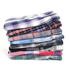 5pcs Plaid Cotton Boxer Shorts