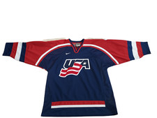 Vintage Team USA Hockey Jersey, Style of 2002 Olympics; Size Large, Never Worn