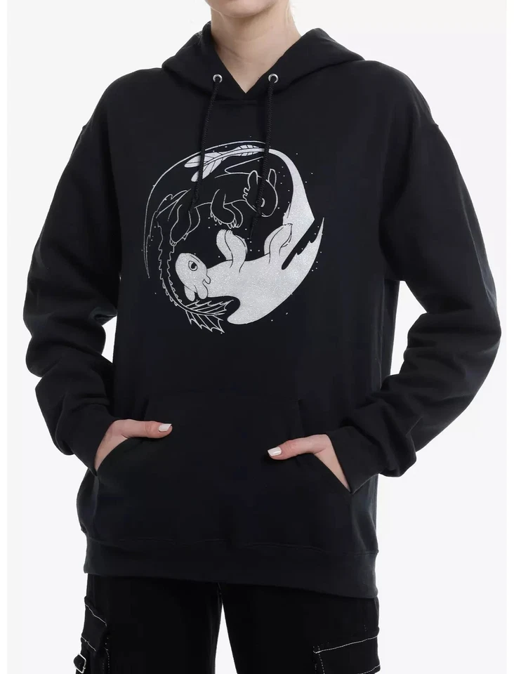 How To Train Your Dragon Yin-Yang Glitter Girls Hoodie bonus bag - Image 4 of 4