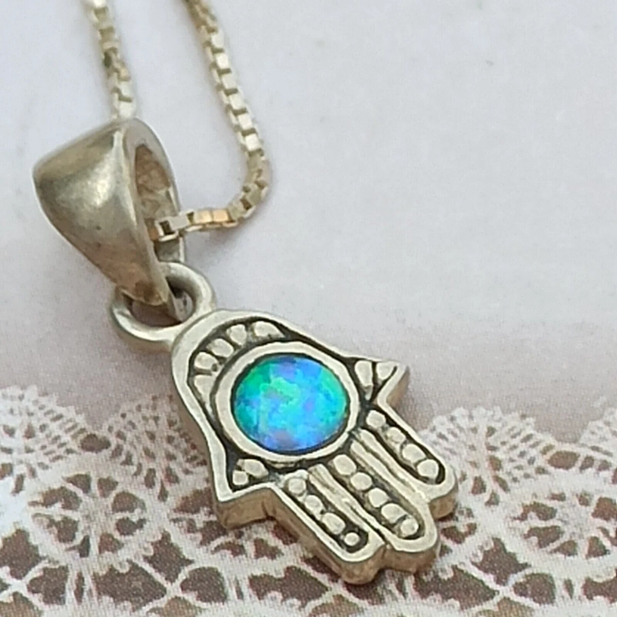 Small shop hamsa necklace