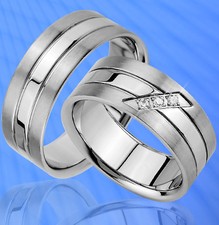 2 anelli partner fedi nuziali con pietre incisione omaggio # Je70-3