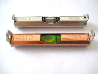 Vintage Exact Level & Tool Co Line Level Tool No. 3 & Stanley Tools U.S.A.