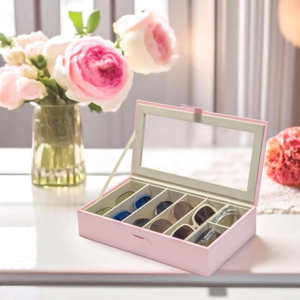 Estuche organizador para gafas de sol, múltiples gafas de sol gafas soporte de exhibición C Foto 3 de 4