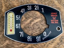 Antique Rotary dial Telephone Advertisement Thermometer Accessory New Old Stock