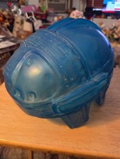 Tron 1982 Inspired Blue Unfinished Helmet Rare Glow Sci-fi