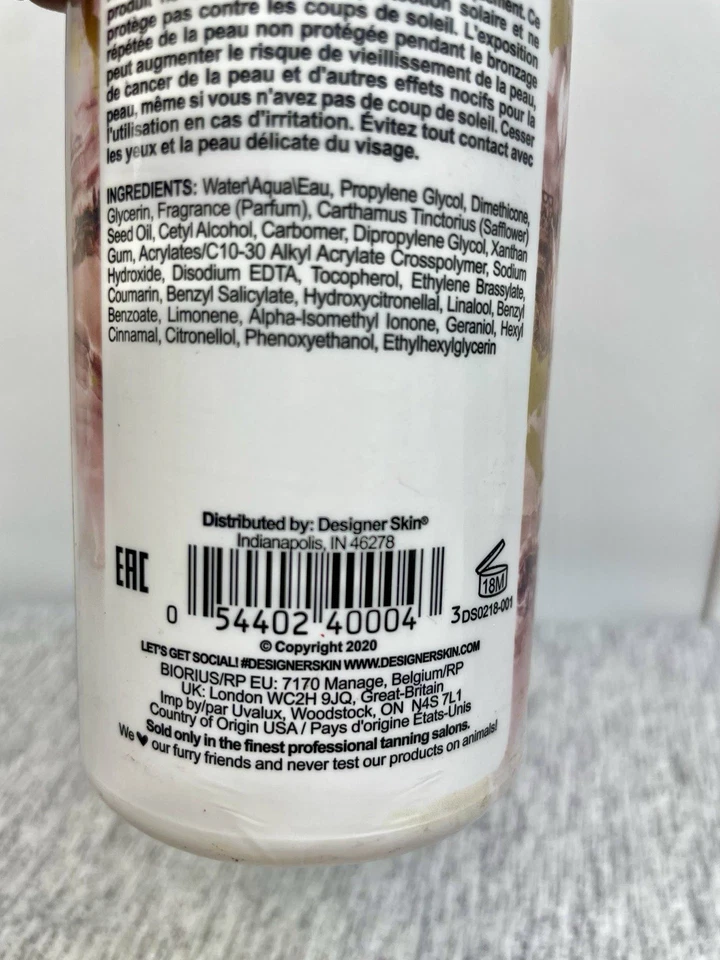 Crema hidratante barrera invisible extensor bronceado Designer Skin AWESTRUCK ~ 16 oz Foto 3 de 4