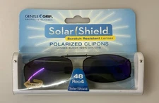 Solar Shield Polarized Clip On Sunglasses (48 Rec4) With Case