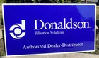 Vintage Donaldson Filters Dealer Single Sided Metal Sign Advertising 20 x 36 63B