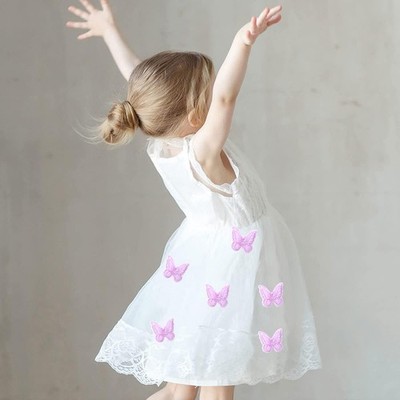 16pcs Butterfly Lace Trim, Butterfly Decor Applique Patches,Double Layers Org...