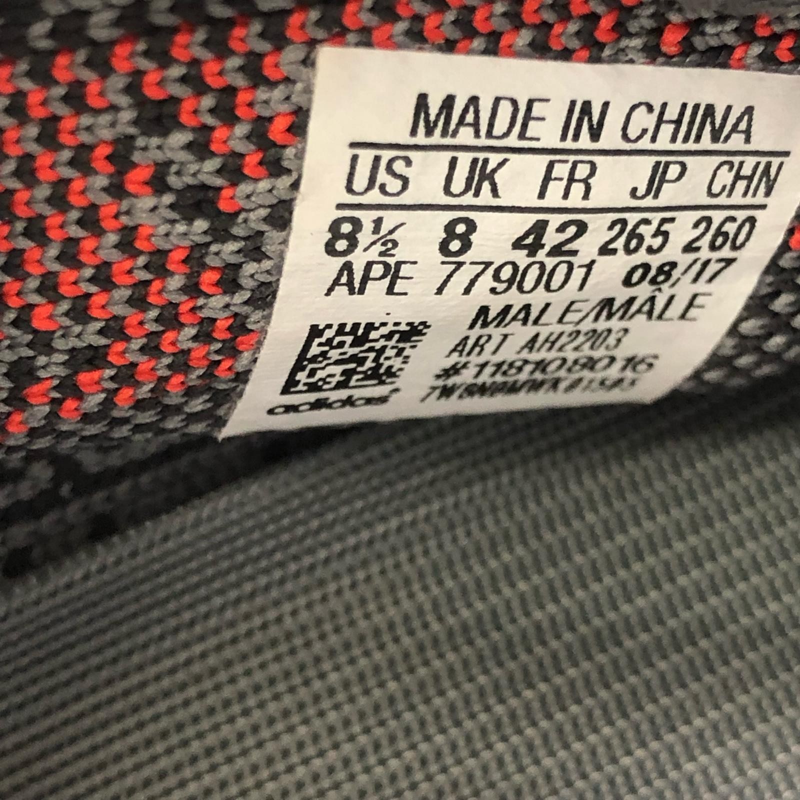 ADIDAS ADIDAS YEEZY Boost 350 V2 AH2203 Gray 26cm thumbnail 10