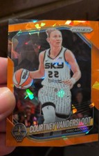 2025 Panini Prizm WNBA - Courtney Vandersloot #124 Orange Ice Prizm