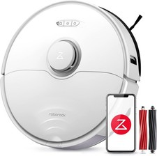 Roborock S8 Saugroboter mit Doppelbürste und Wischfunktion Weiß Staubsauger