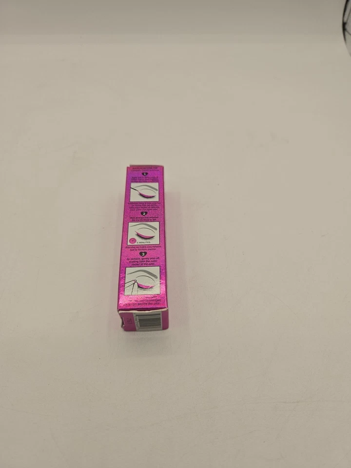 TOO FACED Glitter Pop! Peel-Off Eyeliner KITTY GLITTER Pink Full Size New Boxed - Image 2 of 4