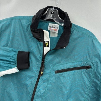 Vintage Adidas Equipment Jacket Mens XL Green EQT Warm Up Track Windbreaker 90s
