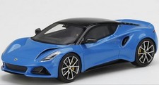 TSM Model 1/43 Lotus Emira Seneca Blue Mini Car Black Roof