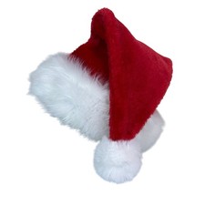Deluxe Santa Hat Large Red  White Christmas Hat for Men  Women Holiday Fun