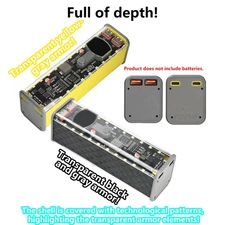 DIY 8*18650 Battery Charger Box Power Bank Case Shell Kit PD 45W Fast Charging