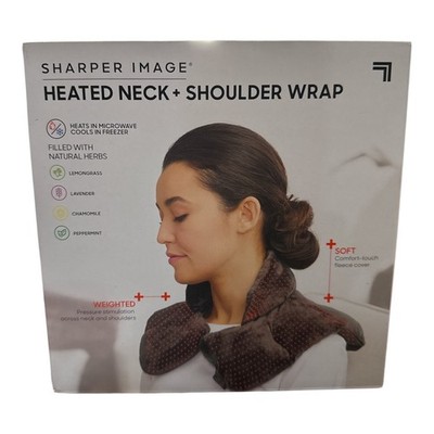 Sharper Image Heated Neck & Shoulder Wrap - Warm or Cold - Weighted -GENTLY USED