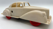 Scarce 1950s Monza Brevetti Plastic  Tin Wind-up Coupe with original key