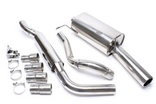 Sportauspuff-Anlage Edelstahl 1x90mm VW Golf 1 Cabrio