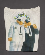 Vintage Camel Cigarettes Shorts OSFA White Elastic Waist Joe Camel Made In USA