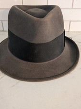 Vtg NOS Champ Master Craftsmen 7 1/8 Hat Kasmir Felt Fedora USA Made 60s 70s