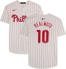 J.T. Realmuto Phillies Signed White Nike Limited Jersey w/Ring the Bell Insc